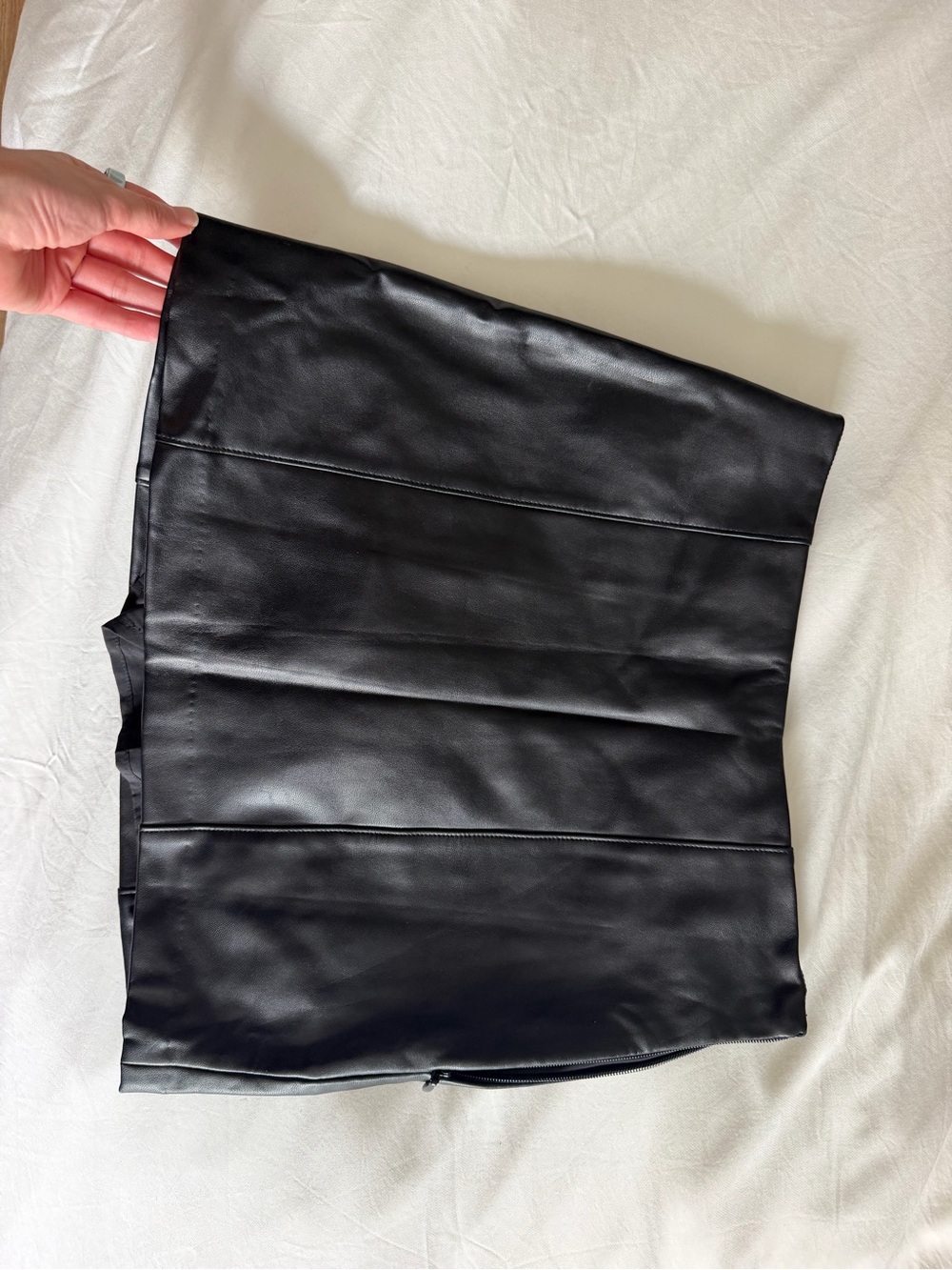 Abercrombie Black Faux Leather Women's Mini Skirt